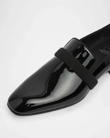 Christian Louboutin Men's Dandydeco Red-Sole Patent Loafers | Thumbnail 5 Christian Louboutin Men's Dandydeco Red-Sole Patent Loafers | Thumbnail 5