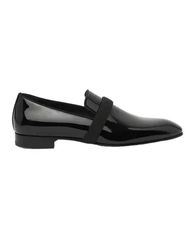 Christian Louboutin Men's Dandydeco Red-Sole Patent Loafers | Thumbnail 1 Christian Louboutin Men's Dandydeco Red-Sole Patent Loafers | Thumbnail 1