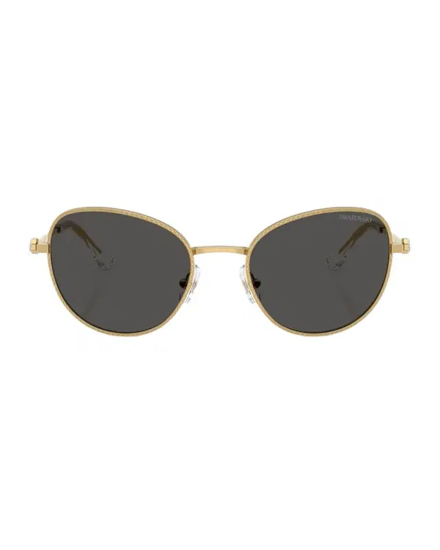 SWAROVSKI SK7032 Crystal Metal Round Sunglasses
