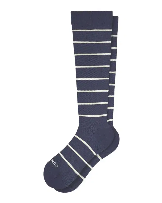 Men 's Stripe Knee-High Compression Socks