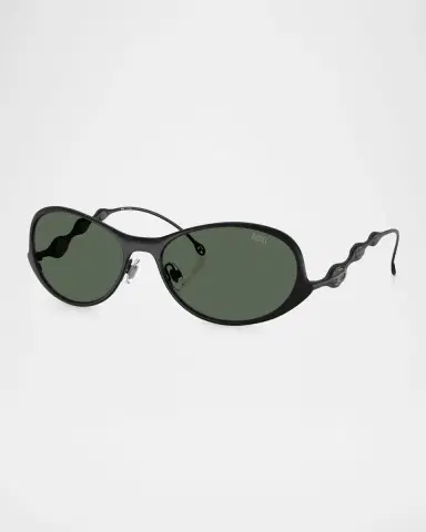 Diesel Men's DL1014 Oval Sunglasses | Thumbnail 3