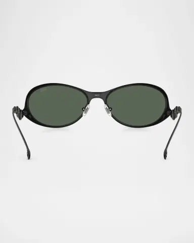 Diesel Men's DL1014 Oval Sunglasses | Thumbnail 4