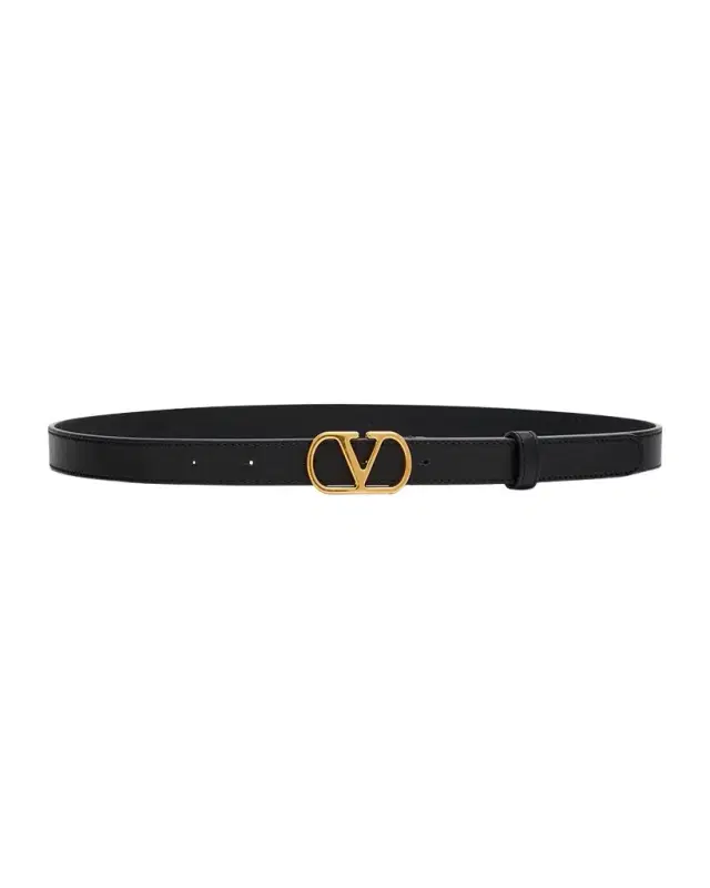 VLogo Signature Leather Belt, 20mm