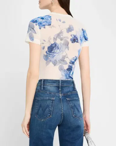 ALICE + OLIVIA Tess Crewneck Tee | Thumbnail 3