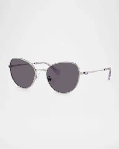 Swarovski SK7032 Crystal Metal Round Sunglasses | Thumbnail 3 Swarovski SK7032 Crystal Metal Round Sunglasses | Thumbnail 3