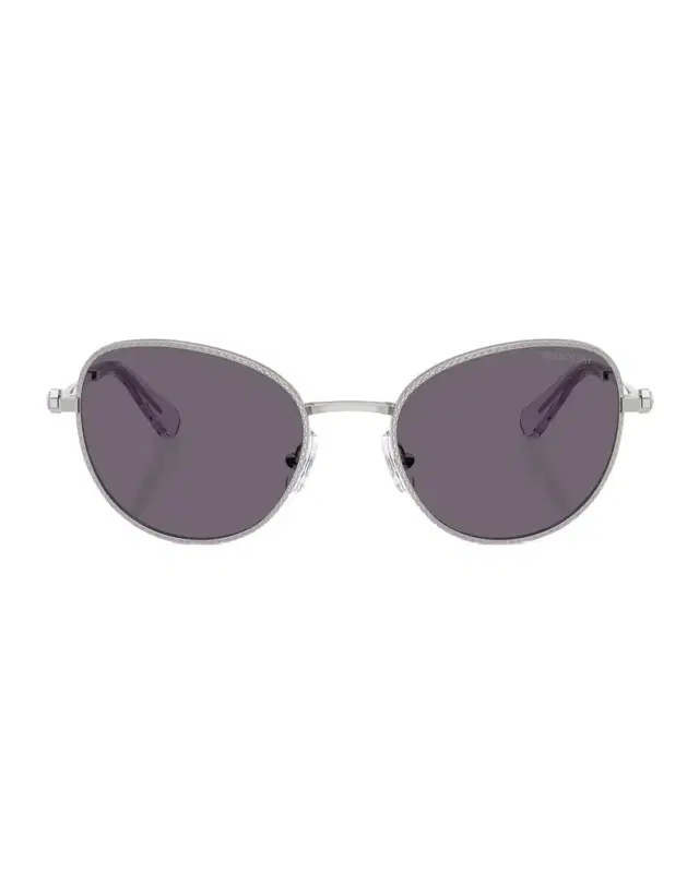 SWAROVSKI SK7032 Crystal Metal Round Sunglasses