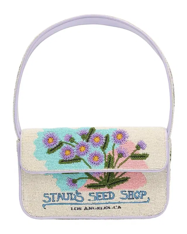 Tommy Beaded Flap Shoulder Bag