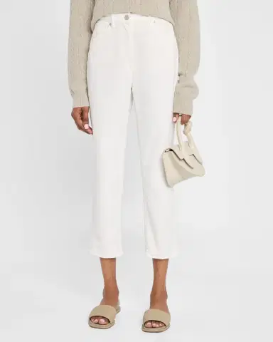 Peserico High-Rise Denim Capri Pants | Thumbnail 4 Peserico High-Rise Denim Capri Pants | Thumbnail 4
