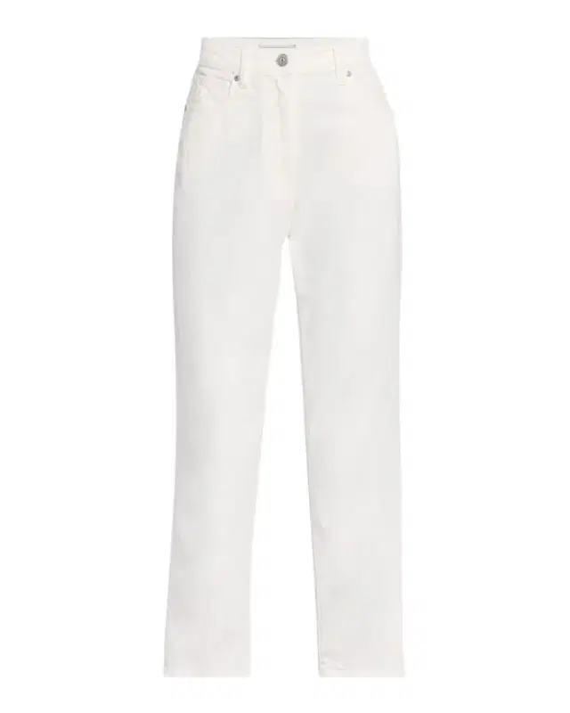 High-Rise Denim Capri Pants