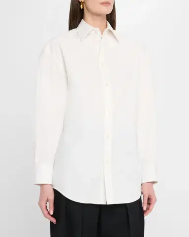 Saint Laurent Cotton Button-Front Shirt | Thumbnail 4