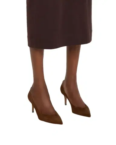 Gianvito Rossi Suede Stiletto Classic Pumps | Thumbnail 1