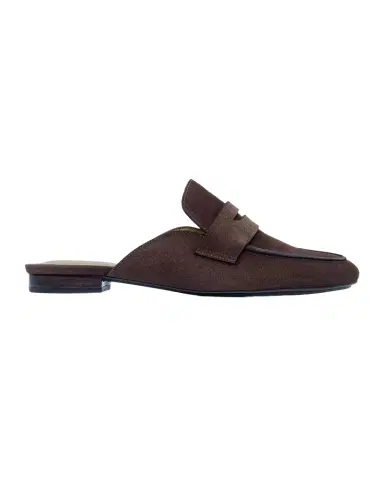 Bernardo Suede Penny Loafer Mules | Thumbnail 1 Bernardo Suede Penny Loafer Mules | Thumbnail 1