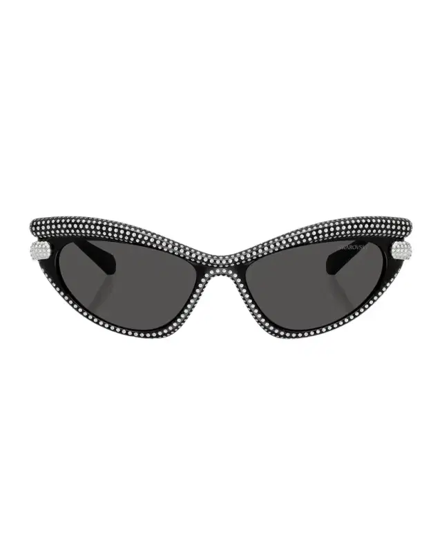 SWAROVSKI SK6038 Cat-Eye Embellished Sunglasses