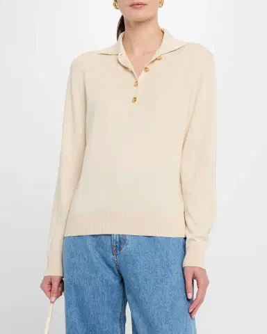 Blazé Milano Alegria Long-Sleeve Polo Sweater | Thumbnail 4