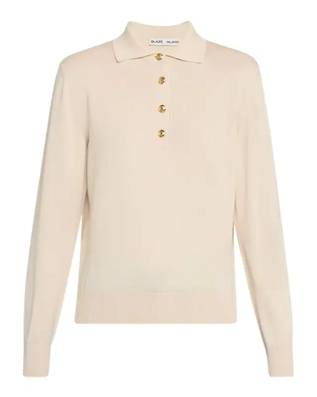 Alegria Long-Sleeve Polo Sweater