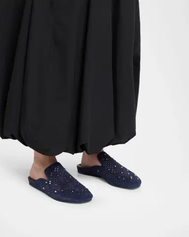 Pedro Garcia Braidy Embellished Suede Utility Clogs | Thumbnail 1 Pedro Garcia Braidy Embellished Suede Utility Clogs | Thumbnail 1