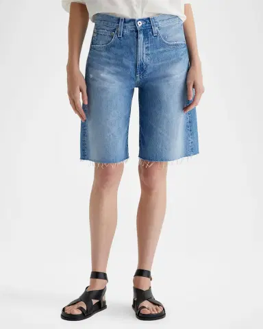 AG Jeans Hattie Relaxed High-Rise Denim Shorts | Thumbnail 3