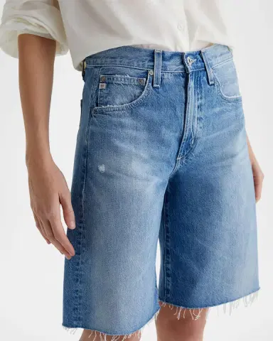 AG Jeans Hattie Relaxed High-Rise Denim Shorts | Thumbnail 4