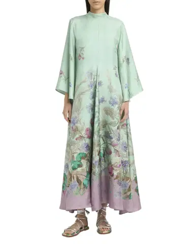 La DoubleJ Magnifico Floral Flare-Sleeve Maxi Dress | Thumbnail 1 La DoubleJ Magnifico Floral Flare-Sleeve Maxi Dress | Thumbnail 1