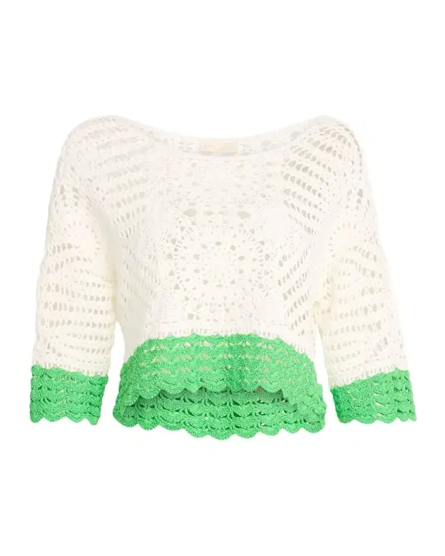 Ramy Brook Kristina Cropped Crochet Top