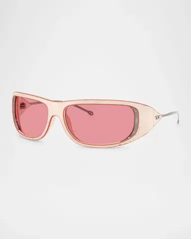 Diesel Men's DL3001 Oval Sunglasses | Thumbnail 2