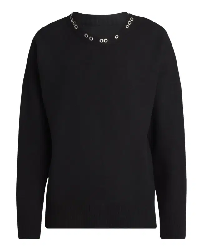 Men 's Wool and Studs Crewneck Sweater