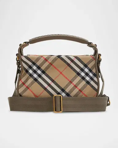 Burberry Clip Small Check Canvas Messenger Bag | Thumbnail 2