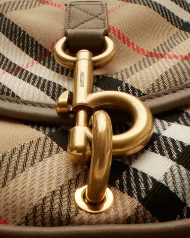 Burberry Clip Small Check Canvas Messenger Bag | Thumbnail 3
