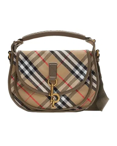 Burberry Clip Small Check Canvas Messenger Bag | Thumbnail 1