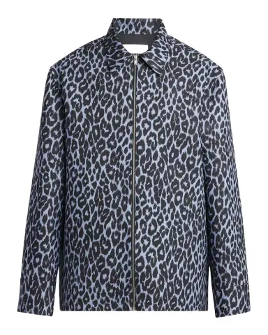 Jil Sander Men's Cheetah-Print Shirt Jacket | Thumbnail 1