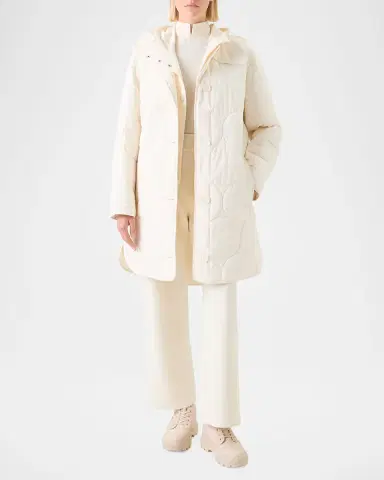 Akris punto Signature Dot Quilted Oversized Coat | Thumbnail 2 Akris punto Signature Dot Quilted Oversized Coat | Thumbnail 2