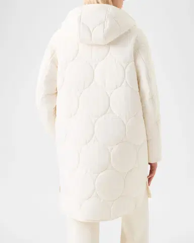 Akris punto Signature Dot Quilted Oversized Coat | Thumbnail 3 Akris punto Signature Dot Quilted Oversized Coat | Thumbnail 3