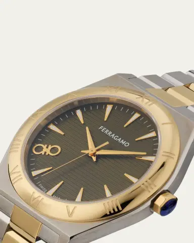 Ferragamo Vega Upper East 40mm Two Tone Bracelet Watch | Thumbnail 3 Ferragamo Vega Upper East 40mm Two Tone Bracelet Watch | Thumbnail 3