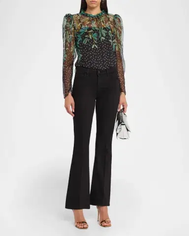 L'Agence Clara Low-Rise Bootcut Jeans | Thumbnail 2