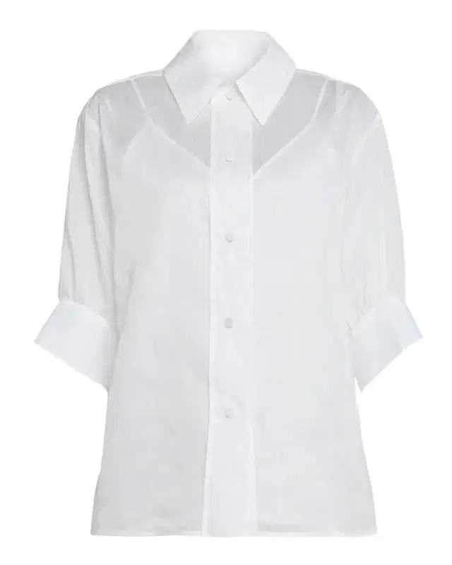 Volume Short-Sleeve Cotton Boxy Shirt