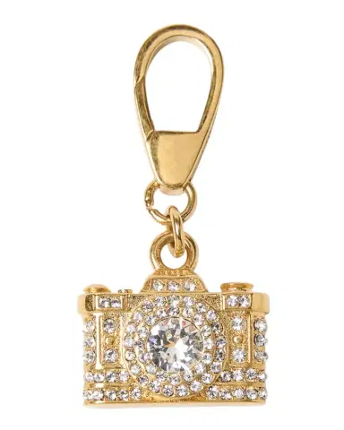 Golden Goose Crystal-Embellished Camera Bag Charm | Thumbnail 1 Golden Goose Crystal-Embellished Camera Bag Charm | Thumbnail 1