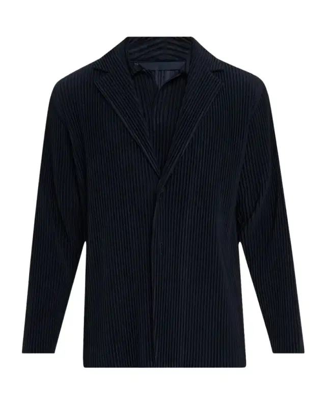 Homme Plisse Issey Miyake Men 's Pleated Single-Breasted Sport Coat