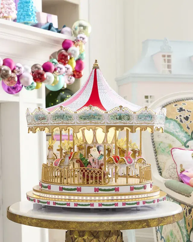 Mr Christmas 2026 Sugarplum Swarovski Carousel Christmas Decoration