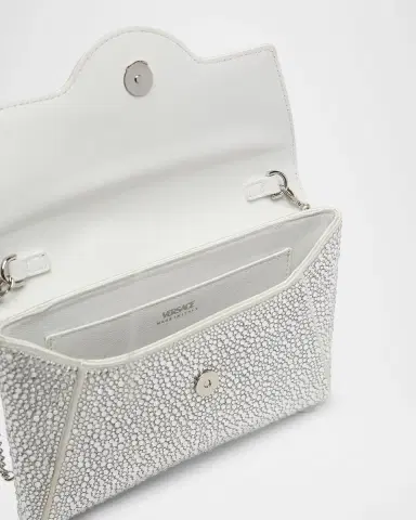 Versace La Medusa Mini Crystal Crossbody Bag | Thumbnail 4 Versace La Medusa Mini Crystal Crossbody Bag | Thumbnail 4