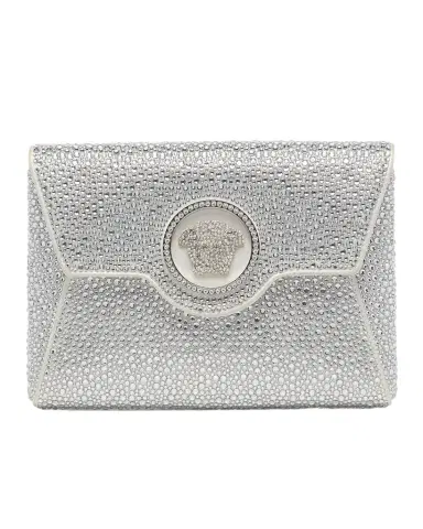 Versace La Medusa Mini Crystal Crossbody Bag | Thumbnail 1 Versace La Medusa Mini Crystal Crossbody Bag | Thumbnail 1