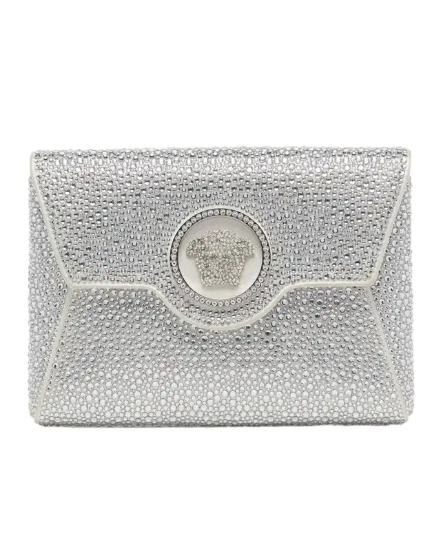 Versace La Medusa Mini Crystal Crossbody Bag