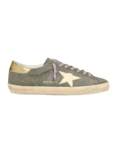 Golden Goose Men's Super-Star Suede and Metallic Leather Sneakers | Thumbnail 1 Golden Goose Men's Super-Star Suede and Metallic Leather Sneakers | Thumbnail 1