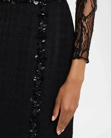 Dolce & Gabbana Sequined Stretch Matte Sheath Skirt | Thumbnail 5 Dolce & Gabbana Sequined Stretch Matte Sheath Skirt | Thumbnail 5