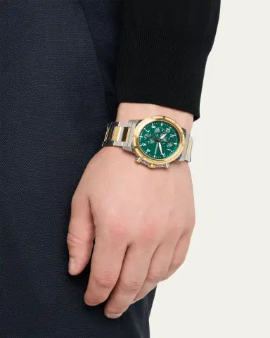 Ferragamo Sport Chrono 44mm Two Tone Bracelet Watch | Thumbnail 2