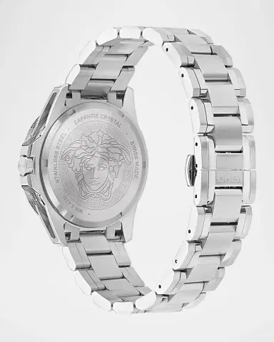 Versace V-Galaxy Moonphase 43MM Stainless Steel Bracelet Watch | Thumbnail 4 Versace V-Galaxy Moonphase 43MM Stainless Steel Bracelet Watch | Thumbnail 4