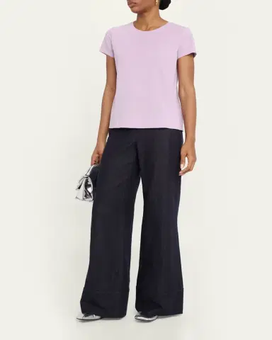 Lafayette 148 New York Charles Wide-Leg Twill Pants | Thumbnail 2