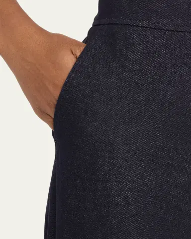 Lafayette 148 New York Charles Wide-Leg Twill Pants | Thumbnail 5