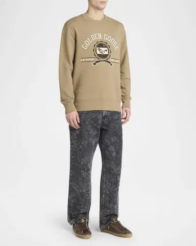 Golden Goose Men's Embossed Star Leather Low-Top Sneakers | Thumbnail 2