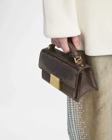 Golden Goose Venezia Small Treated Leather Crossbody Bag | Thumbnail 2
