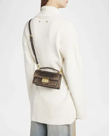 Golden Goose Venezia Small Treated Leather Crossbody Bag | Thumbnail 5